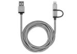 PP Yarn Expandable Cotton Braided Sleeving Golden / Silver Color For Data Cables