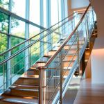 Ergonomic Polished Stainless Steel Handrails for Safety Support