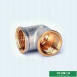 Double Female Threaded Elbow Screw Fittings Compression Brass Fittings Pex
