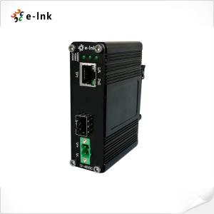 Wholesale 60W PoE+ Industrial Ethernet Media Converter Aluminum Case With RJ45 Connector from china suppliers