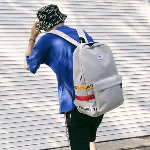 China Schoolbag female Korean version of high school students backpacks large capacity backpacks male street photo trend on sale