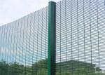 Pvc Coated 358 Wire Mesh Fence 4mm Horizontal Wire 6mm Vertical Wire For ety