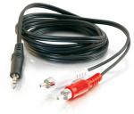 3.5mm to 2rca av audio cable 6FT