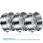 304 Stainless Lab Sieves, 200 Mesh (0.074 Mm), 80 Mesh (0.18 Mm), 10 Mesh (2 Mm)