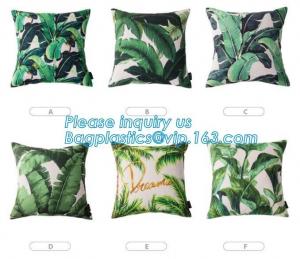 Wholesale Tropical Leaf Latest Design Digital Printing , Cushion Cover Decorative Pillow Covers from china suppliers