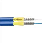 Indoor 900um Multimode Armored Fiber Optic Cable 2 Core GJSFJBV