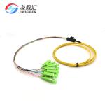 G657A2 LSZH 12C Ribbon Fiber Optic Pigtail 1.5m SC APC Drop Cable Pigtails