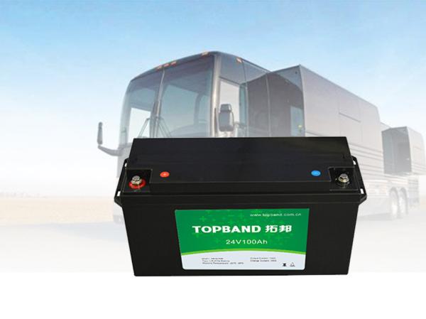 Quality Rechargeable RV Camper Battery 24V 100Ah Capacity 2000 Cycles Life With BMS for sale