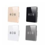 Tuya Smart Wifi Fan Switch EU Standard Glass Touch Wall Wireless Remote Control