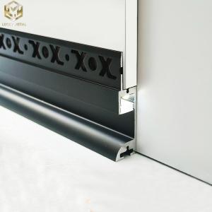 Wholesale Sleek Plaster-in Baseboard Aluminum Profiles For Skirting Board Or Windowsill from china suppliers