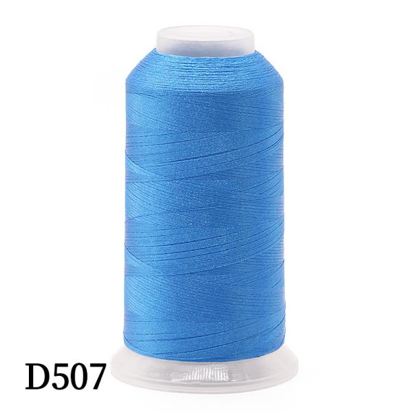 4000 Yards Plastic Cone Sewing 100% Polyester 120d 2 Embroidery Thread 100g for