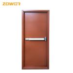 UL Listed Gal. Steel Fire Safety Door With Vision Panels & Fusible Louvers/ Blue