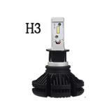 X3 Automotive LED Headlight Fanless Fog Light H4 H7 H11 9005 9006