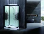 Stylish Shower Room With Matt Black And 4/5mm Tempered Glass For Durable