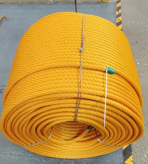 6 Strand 16mm*500m Steel Core PP Combination Playground Rope For Kids Playground