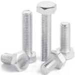 100pcs Hex Head Bolts Silver Plated for Corrosion Resistance and Durability