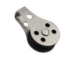 Stainless Steel Double Sheave Pulley Swivel Eye Type for Healthcare Rigging