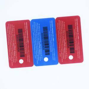 Wholesale 0.76mm 0.84mm Plastic PVC Card Key Tag ODM 3 Up Hot stamping Printing from china suppliers