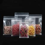 Heat Sealed Transparent Food Grade Square Bottom Stand Up Pouches Digital