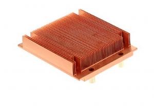 China Brass / Bronze Copper Heat Sink , CPU Cooler Extrusion Heat Sink on sale