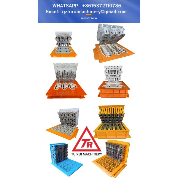 Compact Cement Block Moulds Smooth Operation Temperature Resistance