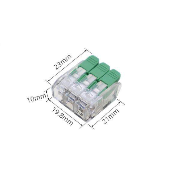 Lever Wire Splicing Connector Quick Terminal Blocks 3 ways 450V 32A OJ263