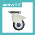 White And Black Hospital Special 4 Inch Universal Wheel With Brake Swivel