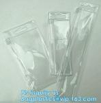 Garment EVA Frosty Slider Zipper Bag, Zipper Sealed Slider Gusset Cosmetic Bag