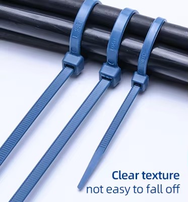 Plastic Magnetic Cable Wire Ties Nylon Food Zip Tie Metal Detectable Cable Tie