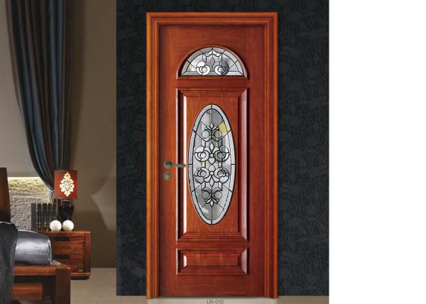 Door / Window Decorative Patterned Glass , Brass / Nickel / Patina Decorative