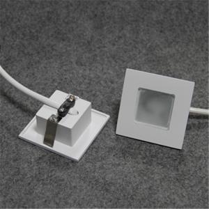 Wholesale square modern recessed led white spotlights for indoor decoration 1w 3000k from china suppliers
