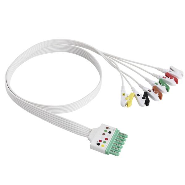 Draeger MP03424 Disposable ECG Leadwires Set 5 Lead Grabber Clip IEC Infinity