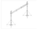 Outdoor Advertising Aluminum Goal Post Truss LED Screen 6x8 m 3mm Thickness