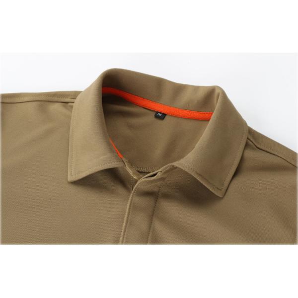Knitted Polyester Cotton Polo T Shirts Breathable Short Sleeve For Men