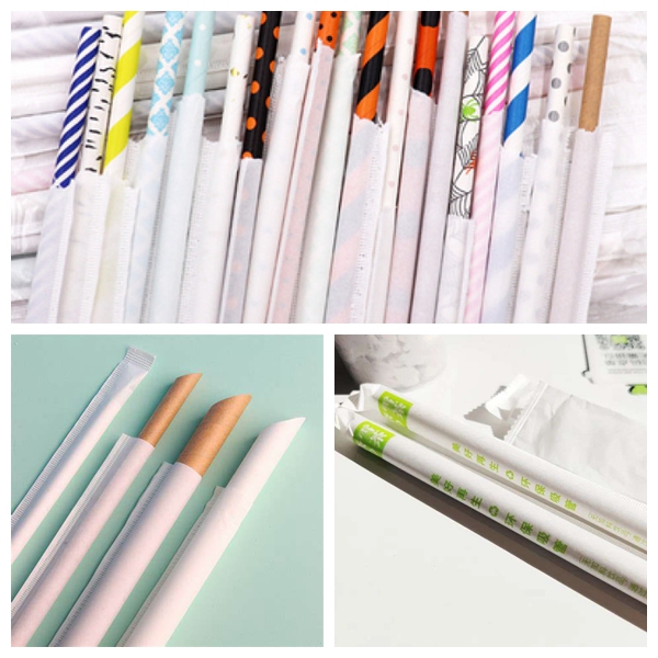 FDA Waterproof Drinking Straw Wrapping Paper White 24gsm 28gsm