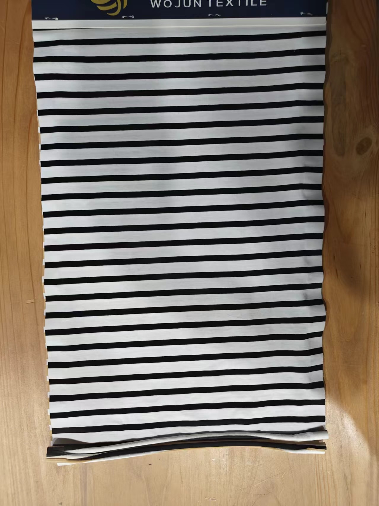 Comfortable And Durble Smooth Striped Knit Fabric For T-Shirt