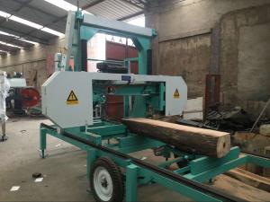 Wholesale Mobile Horizontal Band Saw Mill Portable Timber Sawmill Machine with hydraulic loader from china suppliers