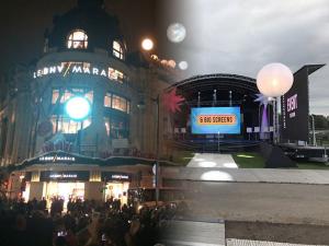 Wholesale Dynamic Music Dj Festival Decoration Led Inflatable Balloon Nylon Fabric 400w With Dmx from china suppliers