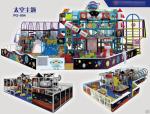 Indoor soft playground in fantastic colors design and games for kids in circus