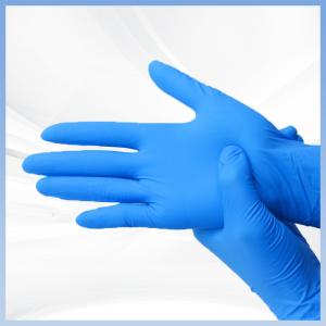 Wholesale Powder Free Blue Nitrile Gloves Anti Static Abrasion Resistant from china suppliers