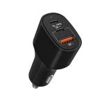 65W USB PD Fast Charging Car Charger Adapter 3 Port Mini Multi Port QC3.0 100g