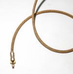 TOSLINK Optical Digital Audio Cable Rose Gold Plug Frosted Shell Knited Rope 1M