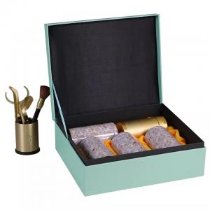 China Stamping / Embossing Tea Storage Box , Custom Paperboard Boxes With Metal Tin on sale