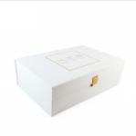 White Rectangle Cardboard Bulk Custom Boxes Square rigid Paper Gift Packaging