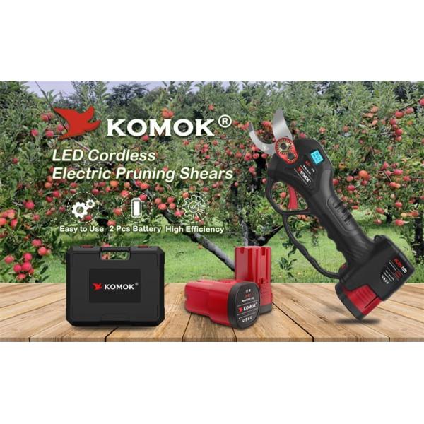 25mm Garden Battery Operated Pruning Shears With LED Display 2Ah Battery