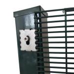 358 Burglar Fence Black Welded Wire Mesh Fencing Panels High Security