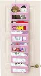 2 Pack Wall Hanging Bag Organizer Basket with Pockets for Bathroom Bedroom