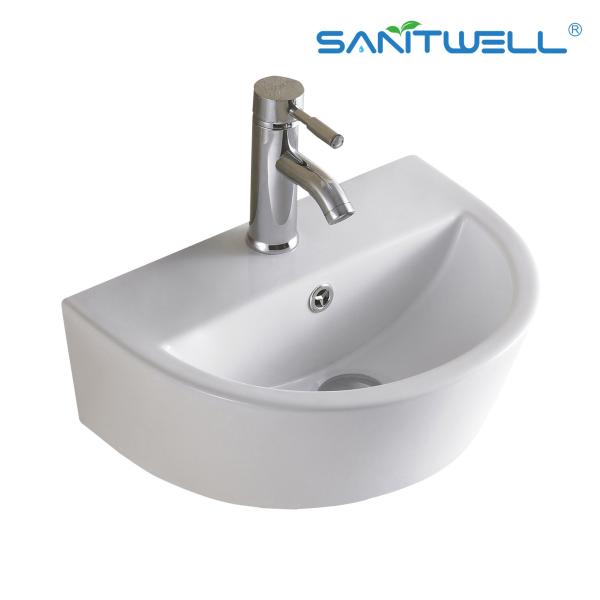 Sanitary Ware AB8305 Above Counter Basin Round Bowl Integrated Ceramic Basin