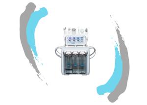 Wholesale Portable 6 in 1 Skin Peeling Hrdra Facial RF Facial Deep Clearing Oxygen Beauty Machine from china suppliers
