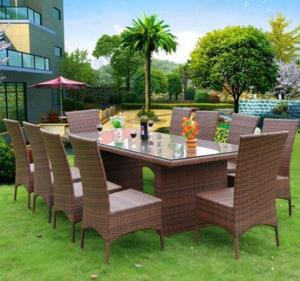 China PE Rattan wicker chair patio Backyard table and chairs Leisure Aluminium Outdoor Garden chair on sale